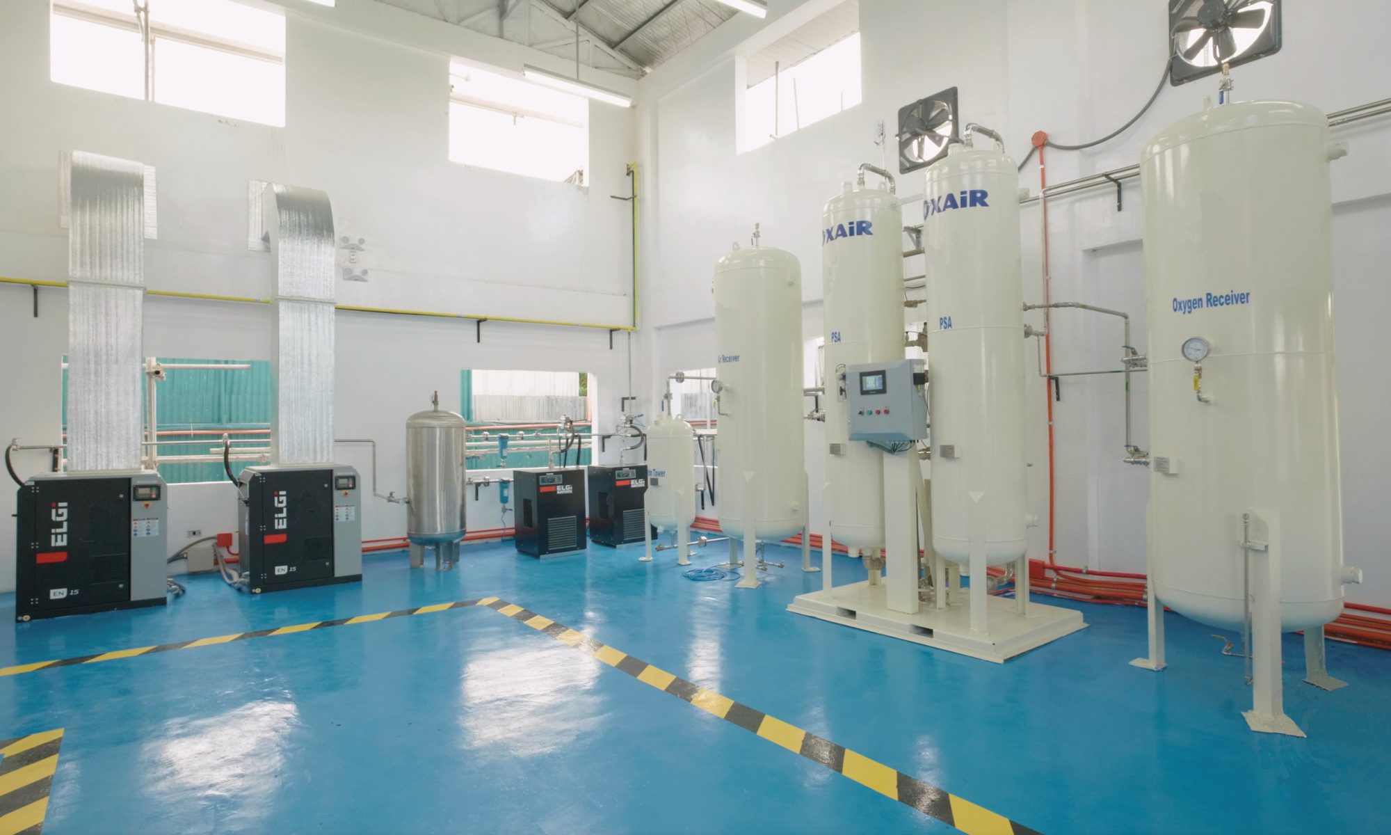 Oxair's oxygen pressure swing absorption generators for hospitals